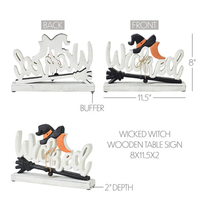 Wicked Witch Wooden Tabletop Decor Sign