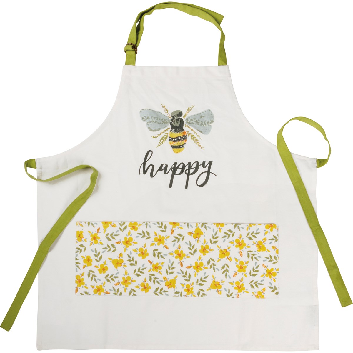 Bee Happy Apron With Pockets