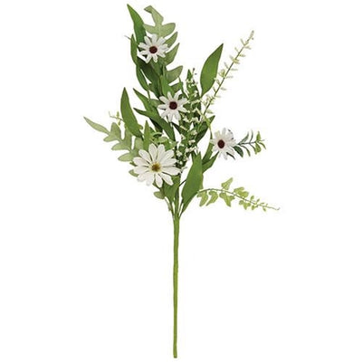 💙 Cape Daisy Astilbe and Herb 19" Faux Floral Spray