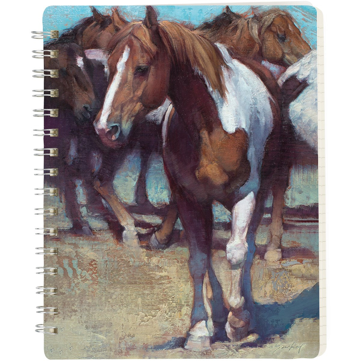 💙 Painted Horse Spiral Notebook