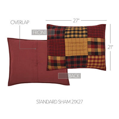 Connell Plaid Standard Pillow Sham 21" x 27" Set of 2
