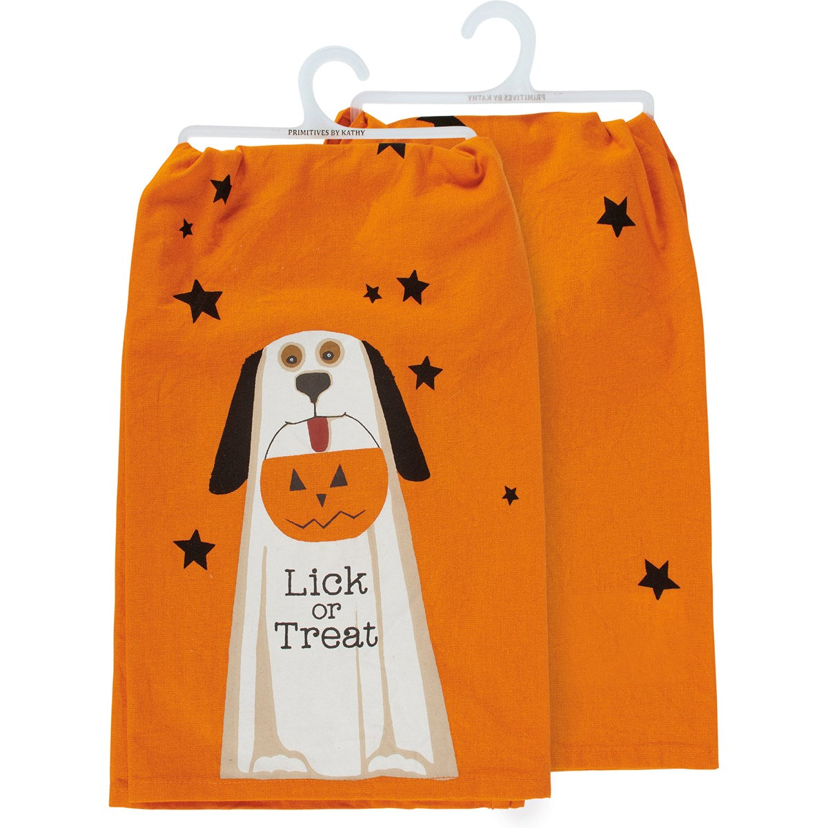 Lick Or Treat Halloween Dog Kitchen Towel