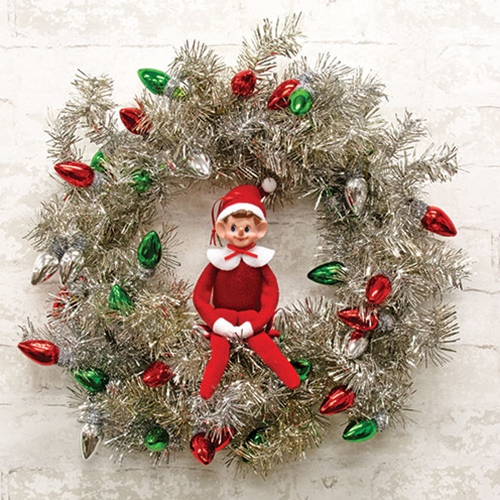 DAY 5 ✨ 14 Days of Felted Cheer ✨ Retro Elf Red Felt Bendable Ornament