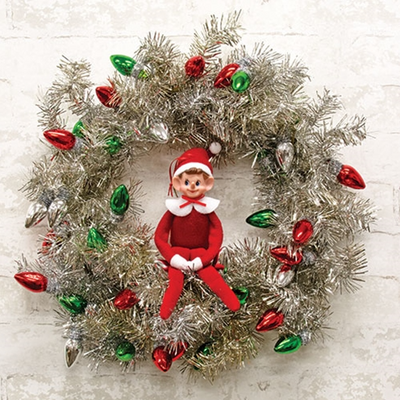 DAY 5 ✨ 14 Days of Felted Cheer ✨ Retro Elf Red Felt Bendable Ornament