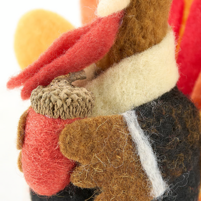 Turkey with Acorn Felt Figure