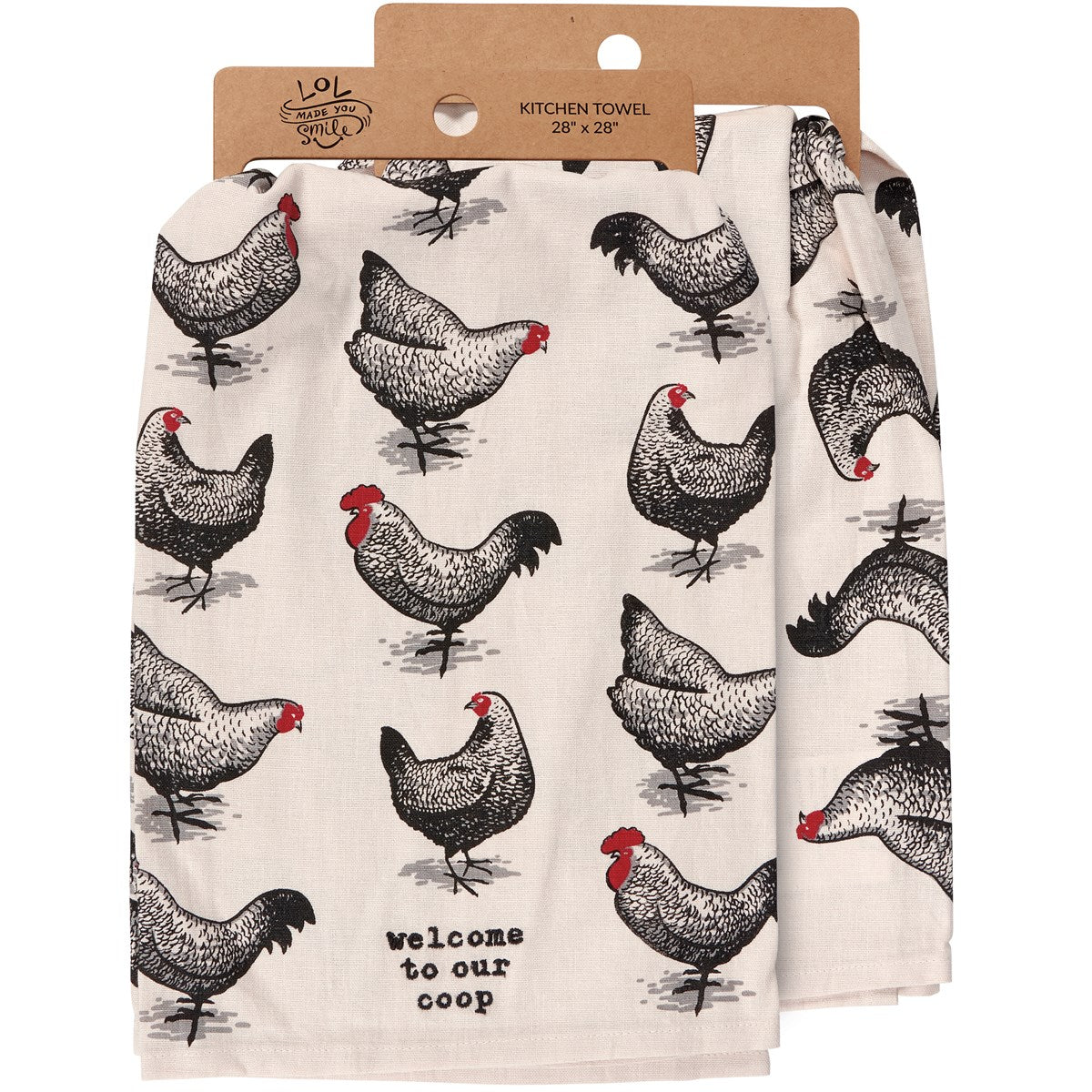 Welcome To Our Coop Chicken Kitchen Towel