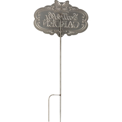 💙 Distressed Butterfly Garden Metal Stake