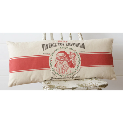 Santa's Vintage Toy Emporium Lumbar Pillow