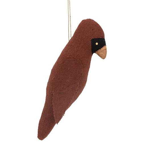 Cardinal Stuffed Primitive Ornament