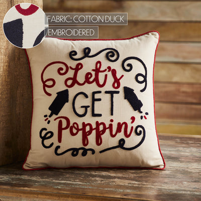 Let's Get Poppin 18" Accent Pillow