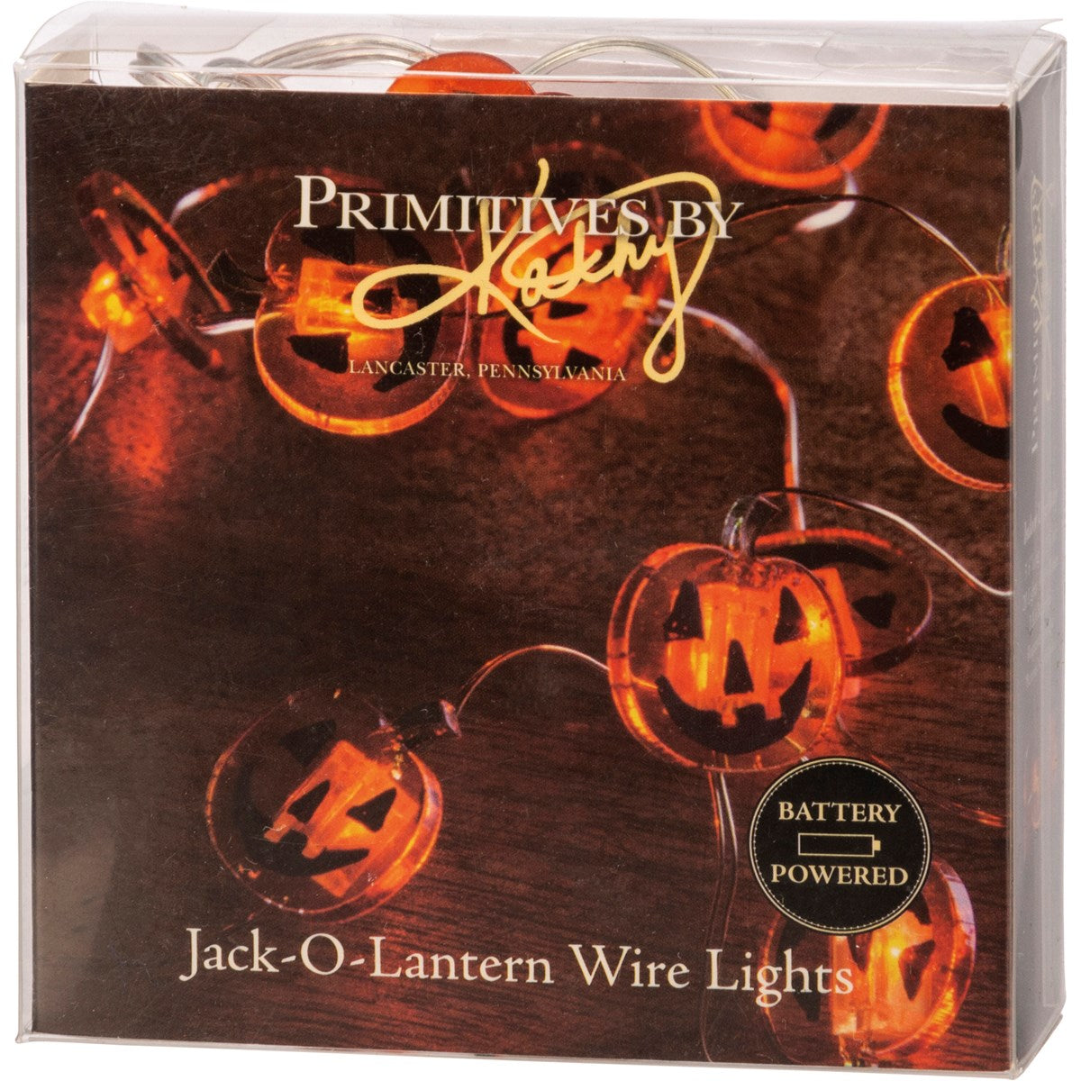 Jack O'Lantern Wire Lights Battery Powered