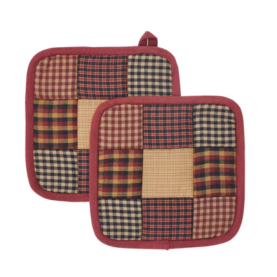 Heritage Farms Primitive Check Pot Holder Set of 2