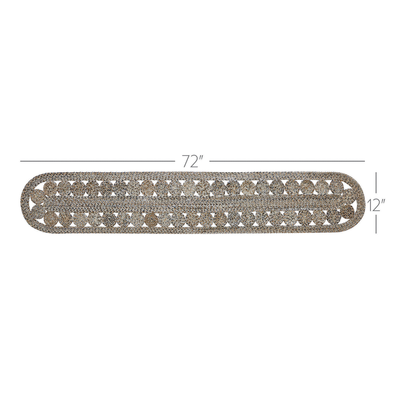 Celeste Blended Pebble Indoor/Outdoor 72" Oval Table Runner