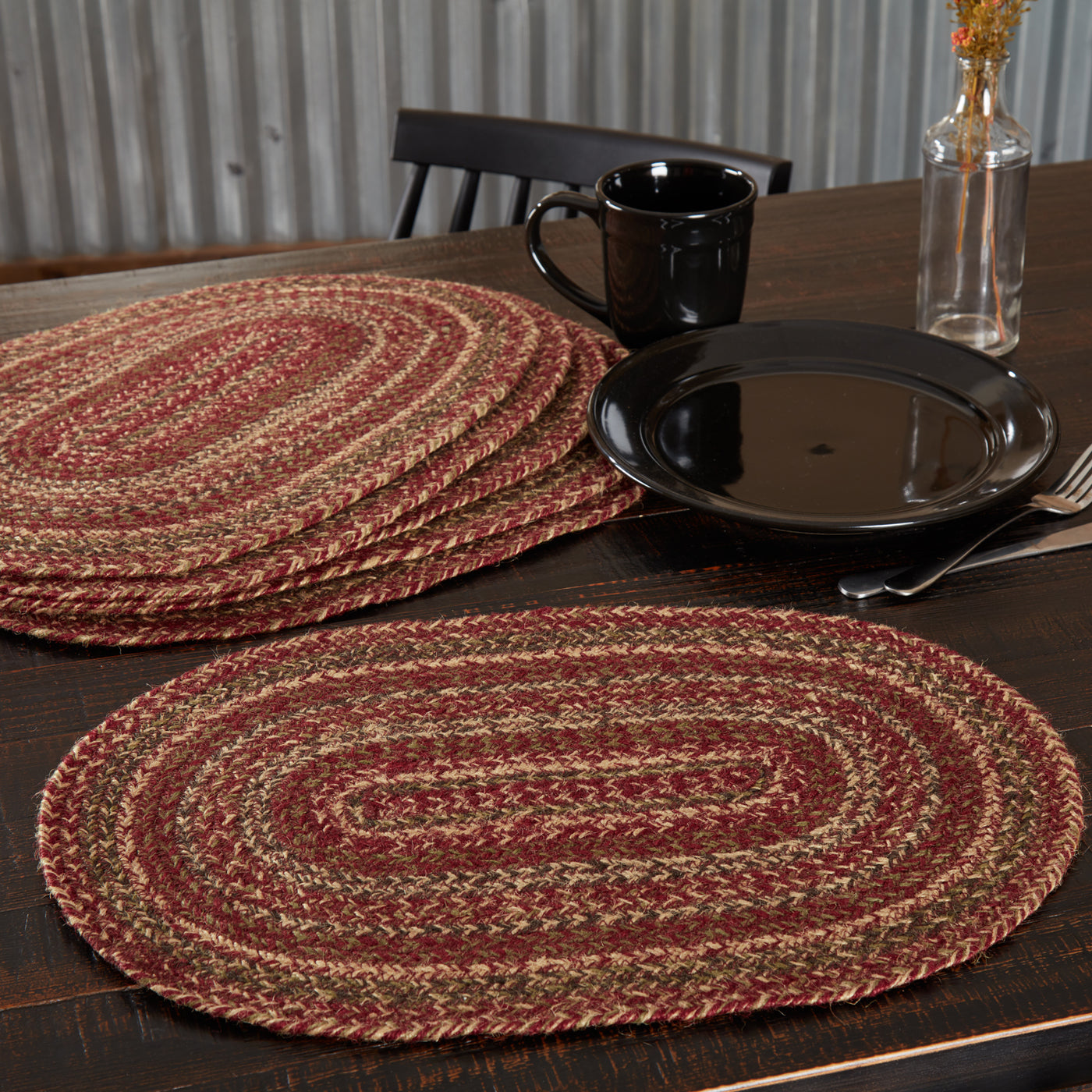 Set of 6 Cider Mill Jute Placemats 12'' x 18''