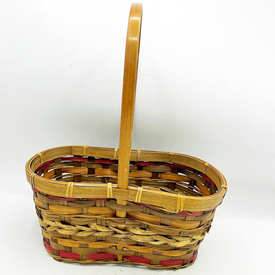 ⚡LABOR DAY WEEKEND Double Section Wicker Basket with Handle