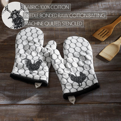 Chicken Down Home Oven Mitt Set of 2