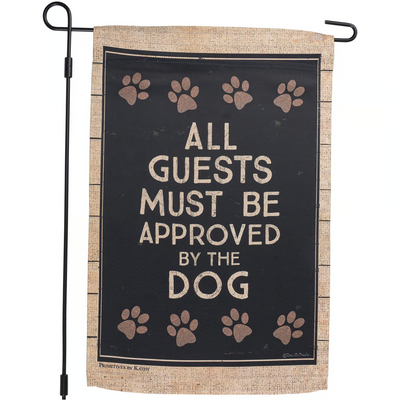 All Guests Approved By Dog Garden Flag