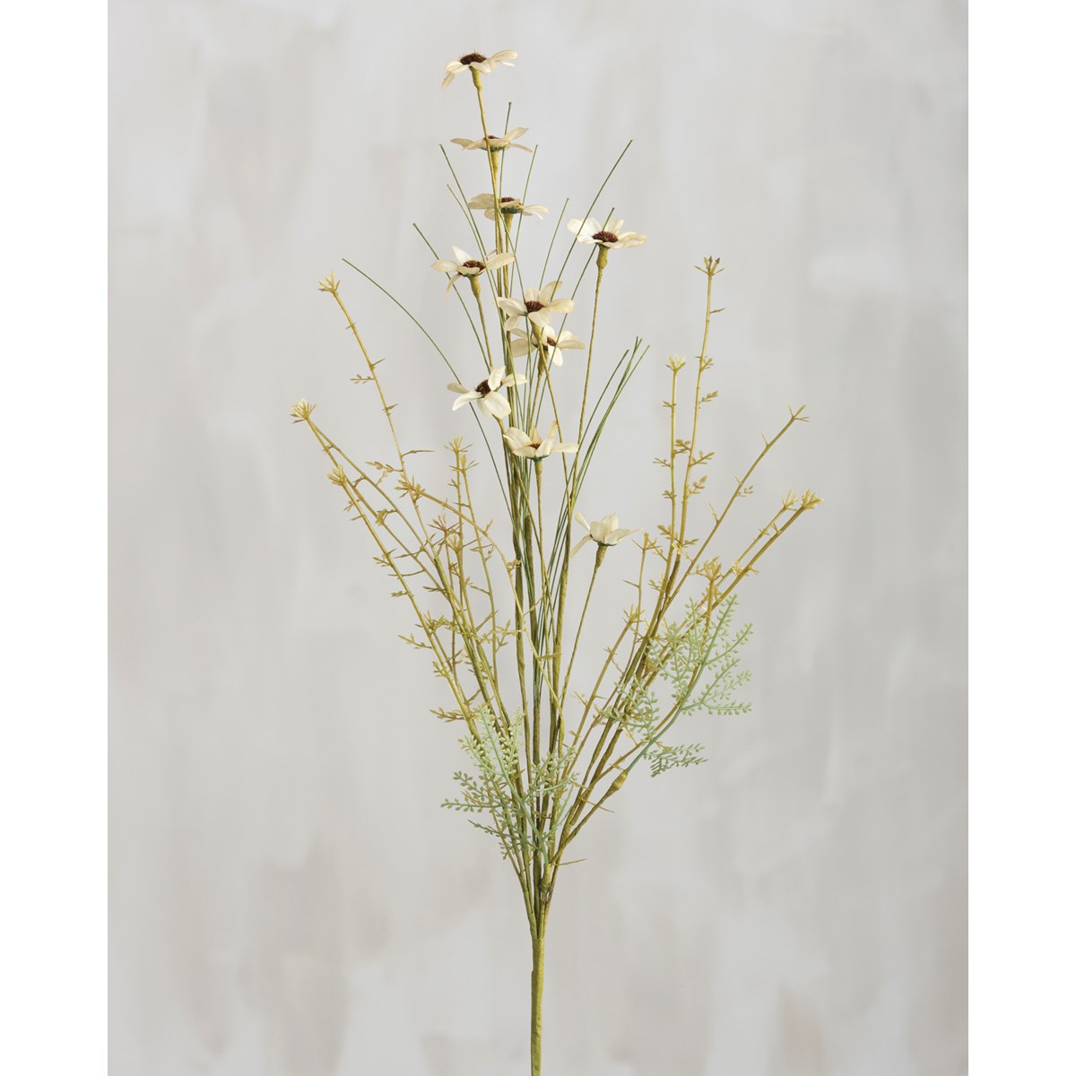 Cream Wildflowers 24" Faux Floral Pick