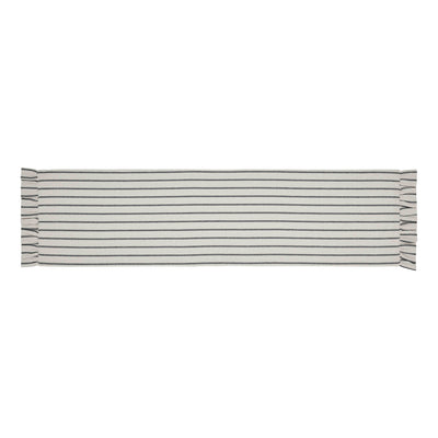 Kaila Ticking Stripe Ruffled 48" Table Runner