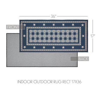 My Country Indoor/Outdoor Rectangular Rug 17" x 36"