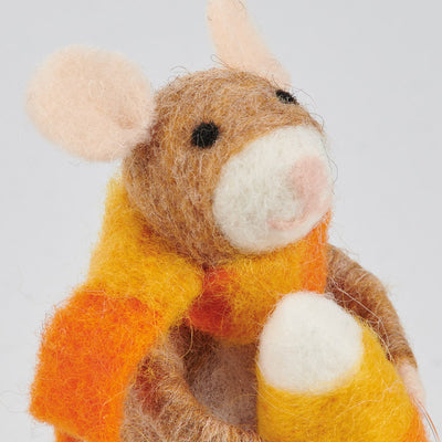 DAY 25 🎃 31 DAYS OF SPOOKYWEEN Candy Corn Mouse Felt Critter