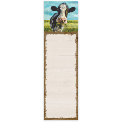 Cow With A Mouthful Magnetic List Pad
