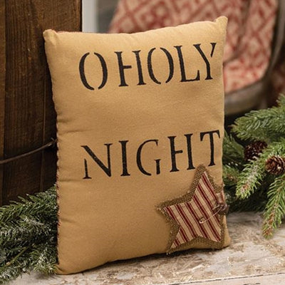 💙 O Holy Night Star Primitive Mini Decorative Pillow