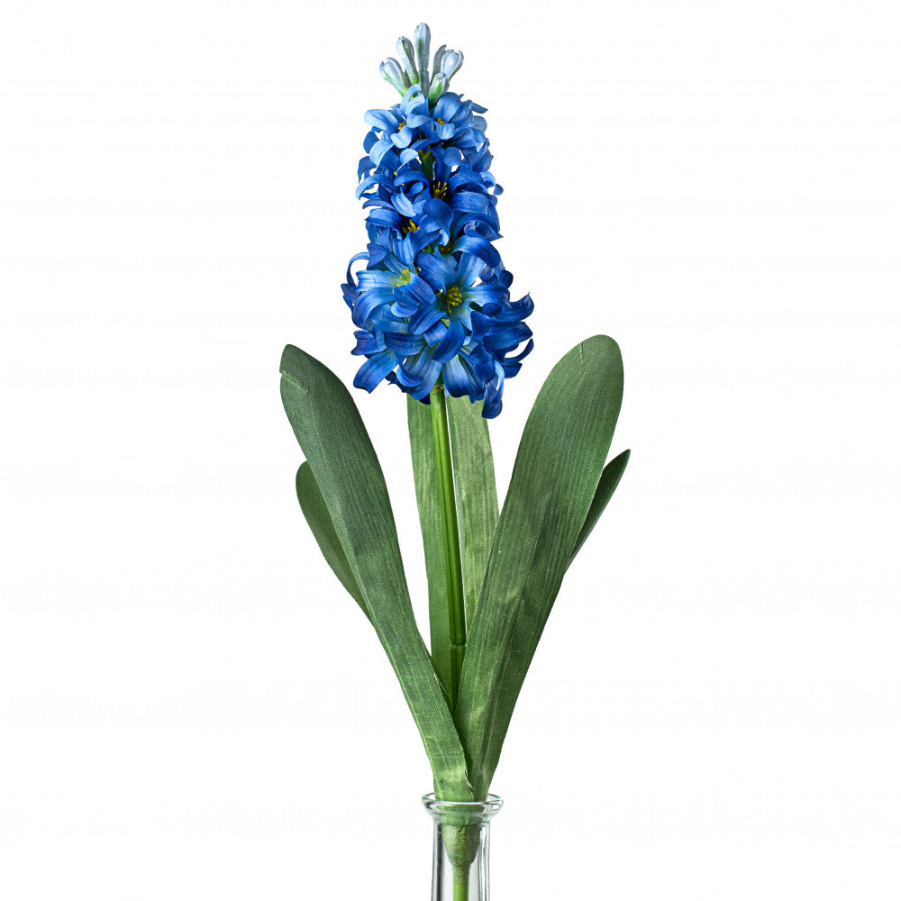 Blue Hyacinth 17" Faux Floral Spray