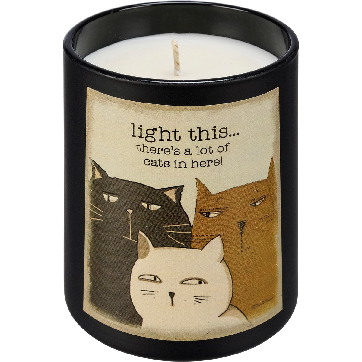 There's A Lot Of Cats In Here 8 oz French Vanilla Jar Candle