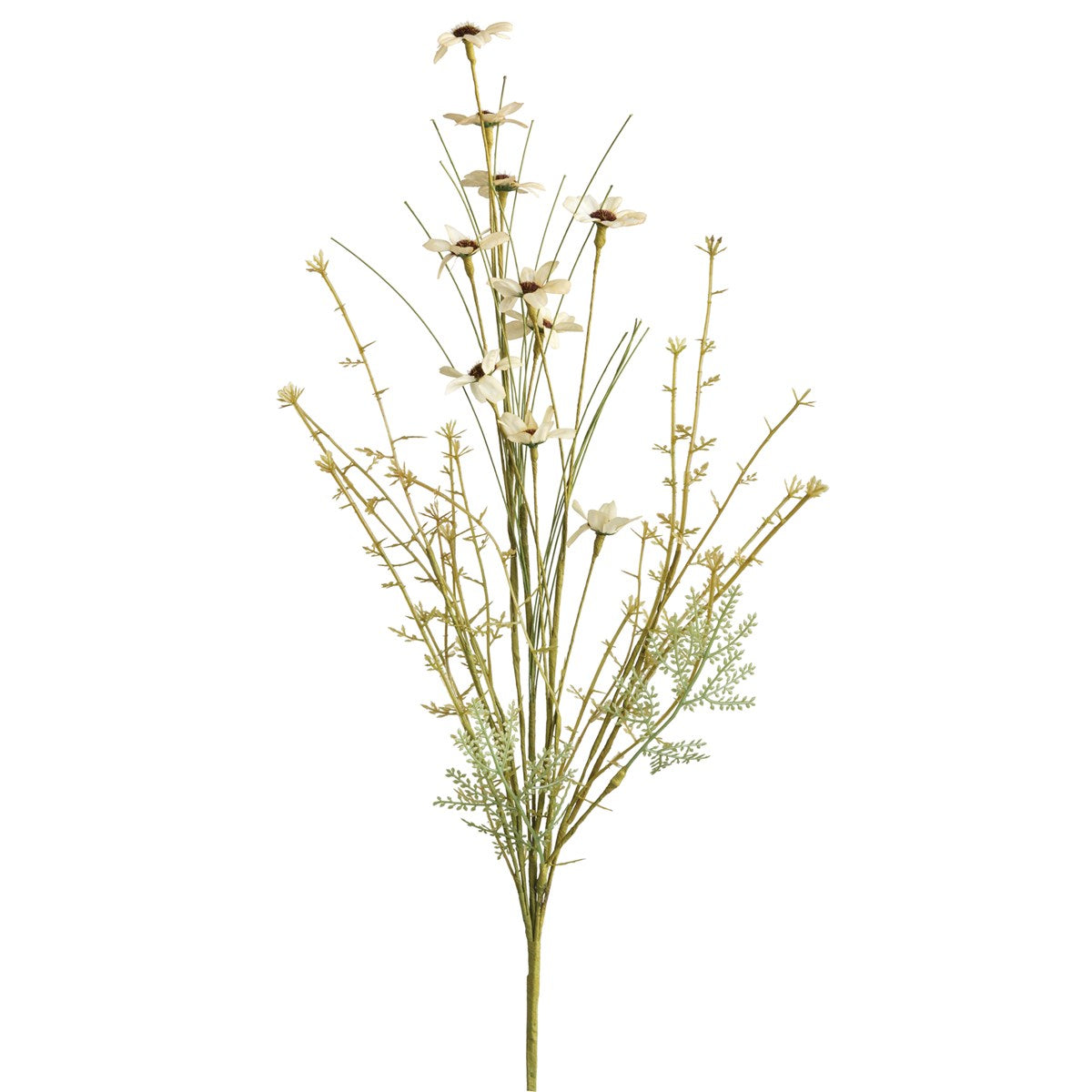 Cream Wildflowers 24" Faux Floral Pick