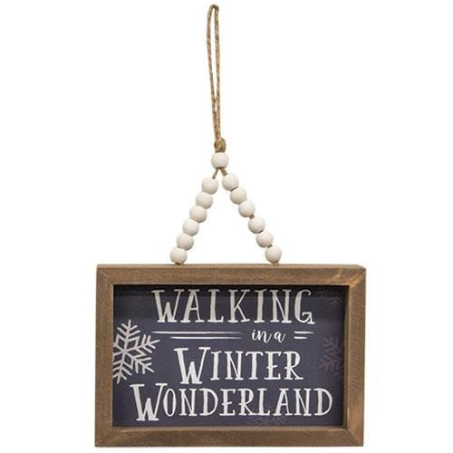 Comfort & Joy Winter Wonderland Frames w/Beaded Hangers