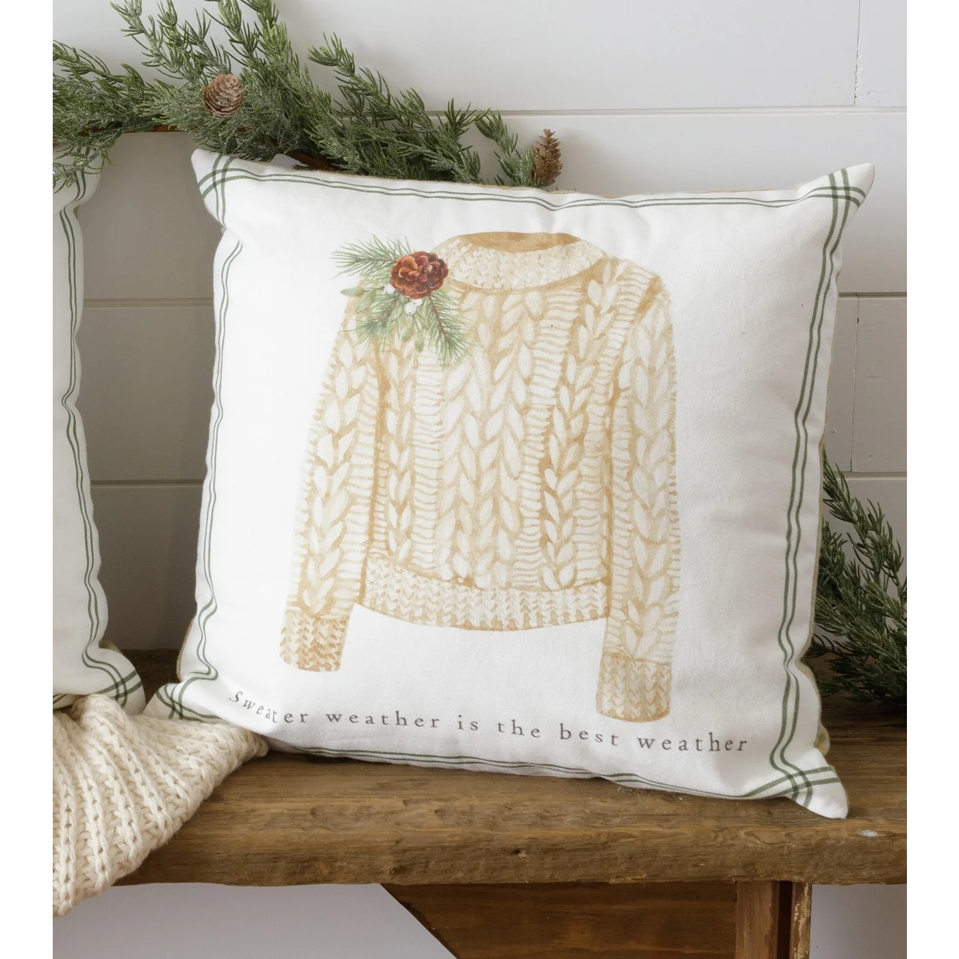 Sweater Weather is the Best Weather 16" Winter Pillow
