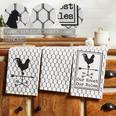 Set of 3 Down Home Our Roost Tea Towels