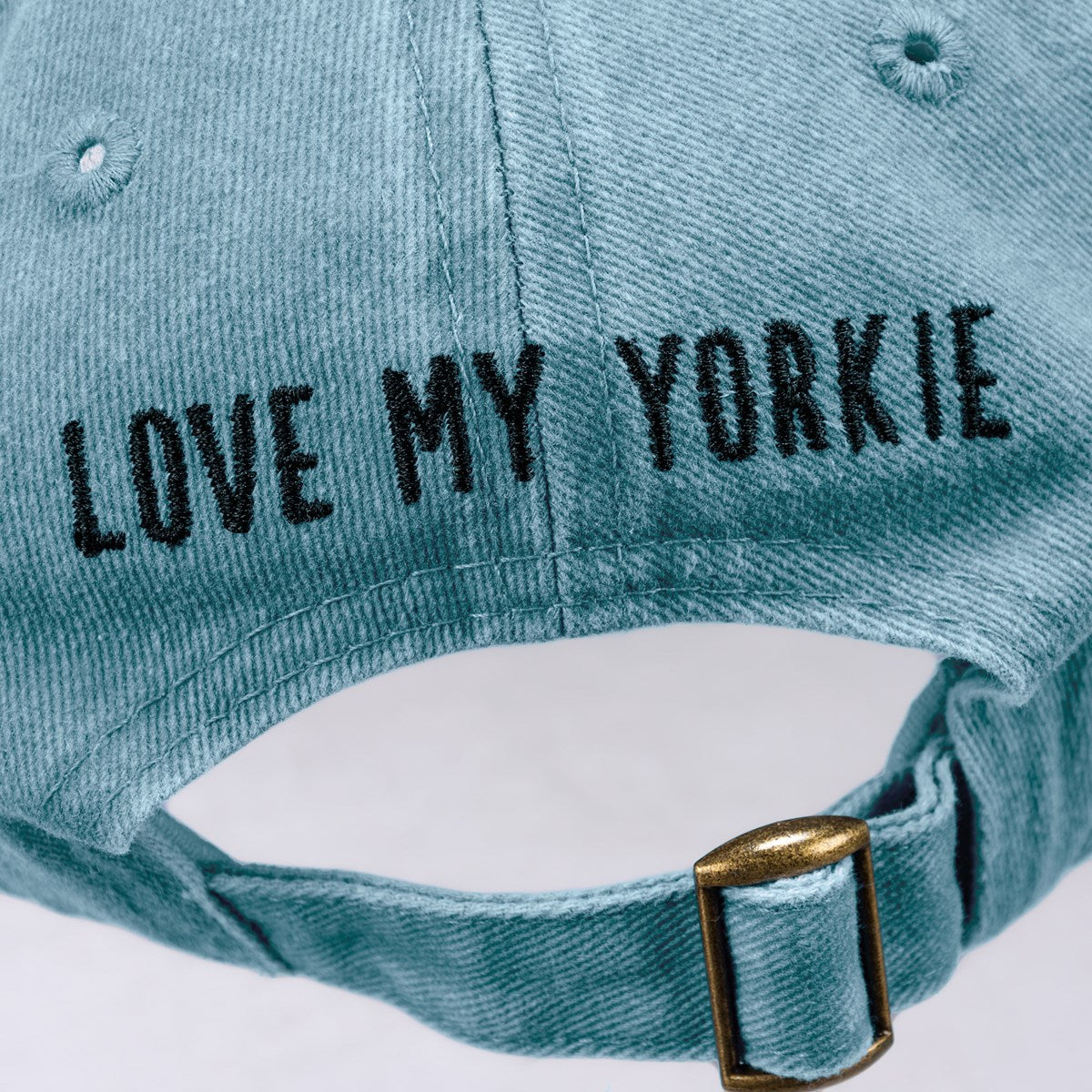 Love My Yorkie Embroidered Baseball Cap