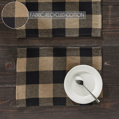 Black Check Placemat Set of 2