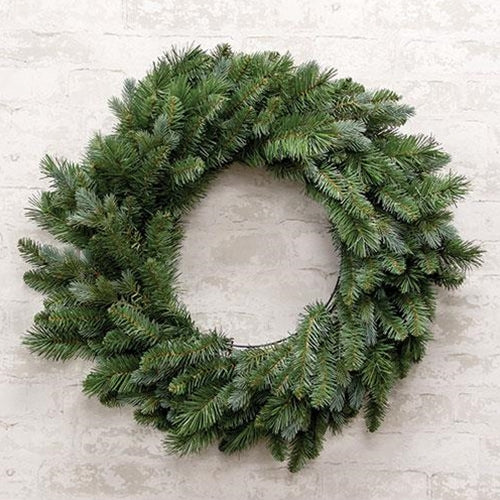 Mixed Blue Spruce 30" Faux Evergreen Wreath