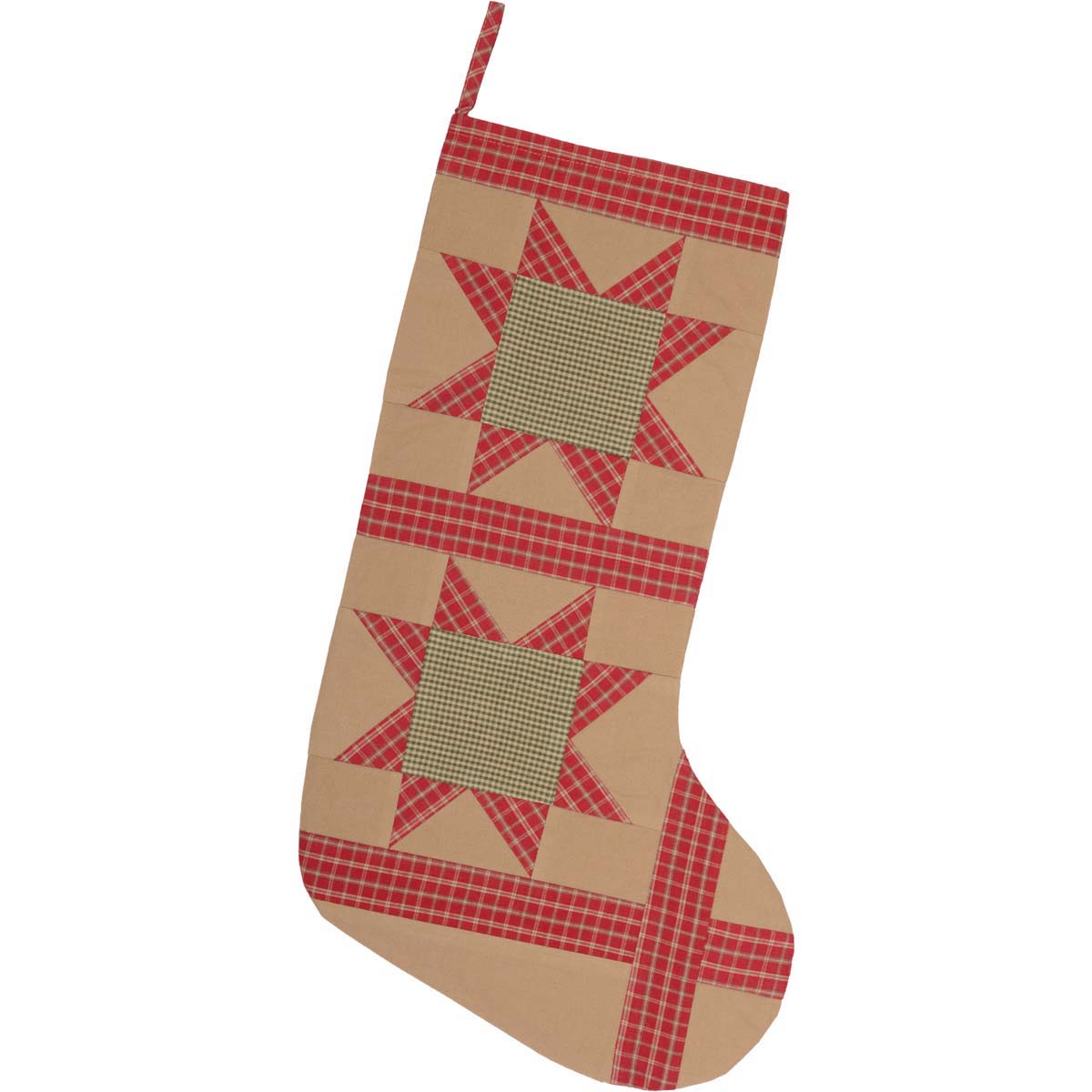 Dolly Star Tan Patch Stocking 20"