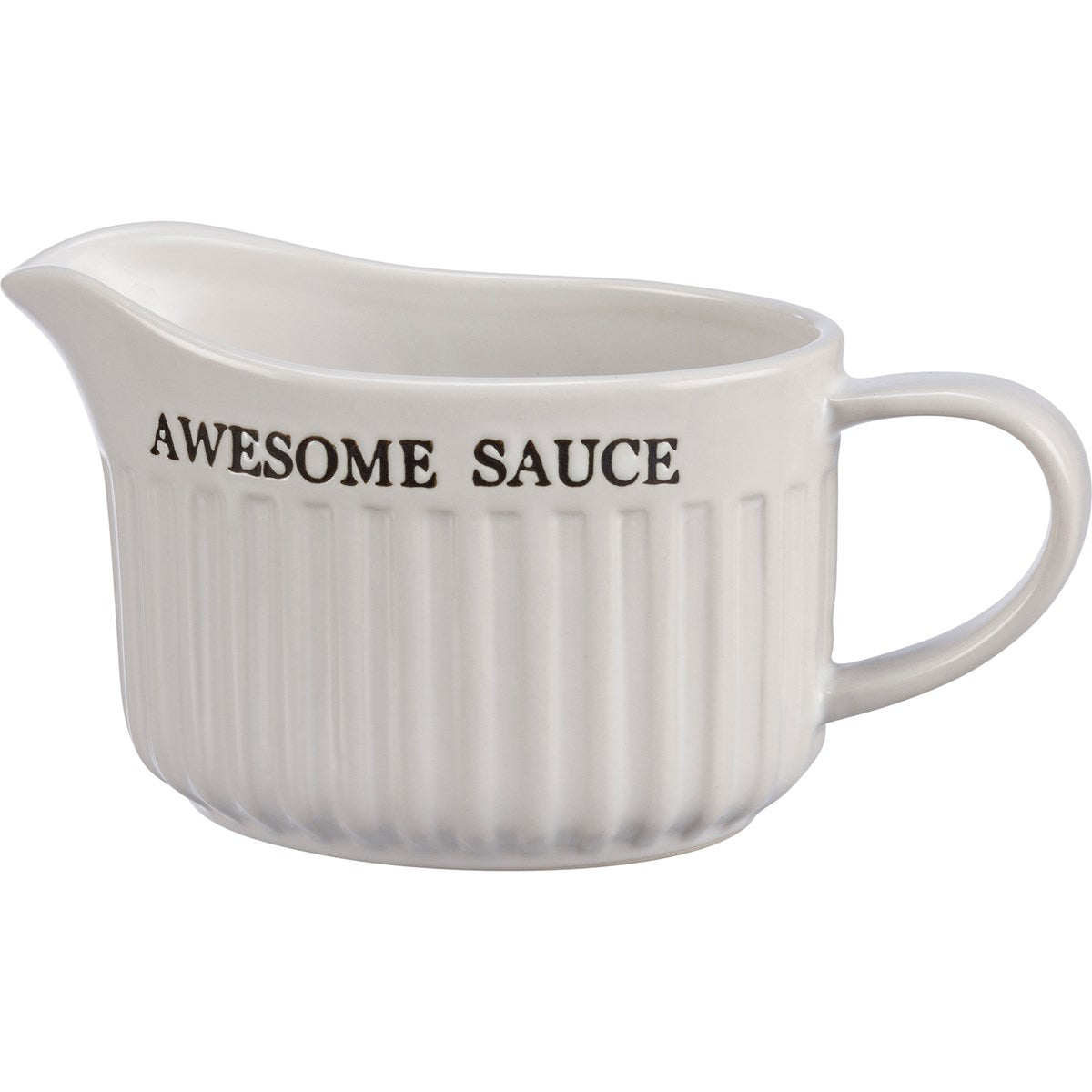 Awesome Sauce Gravy Boat White Ceramic