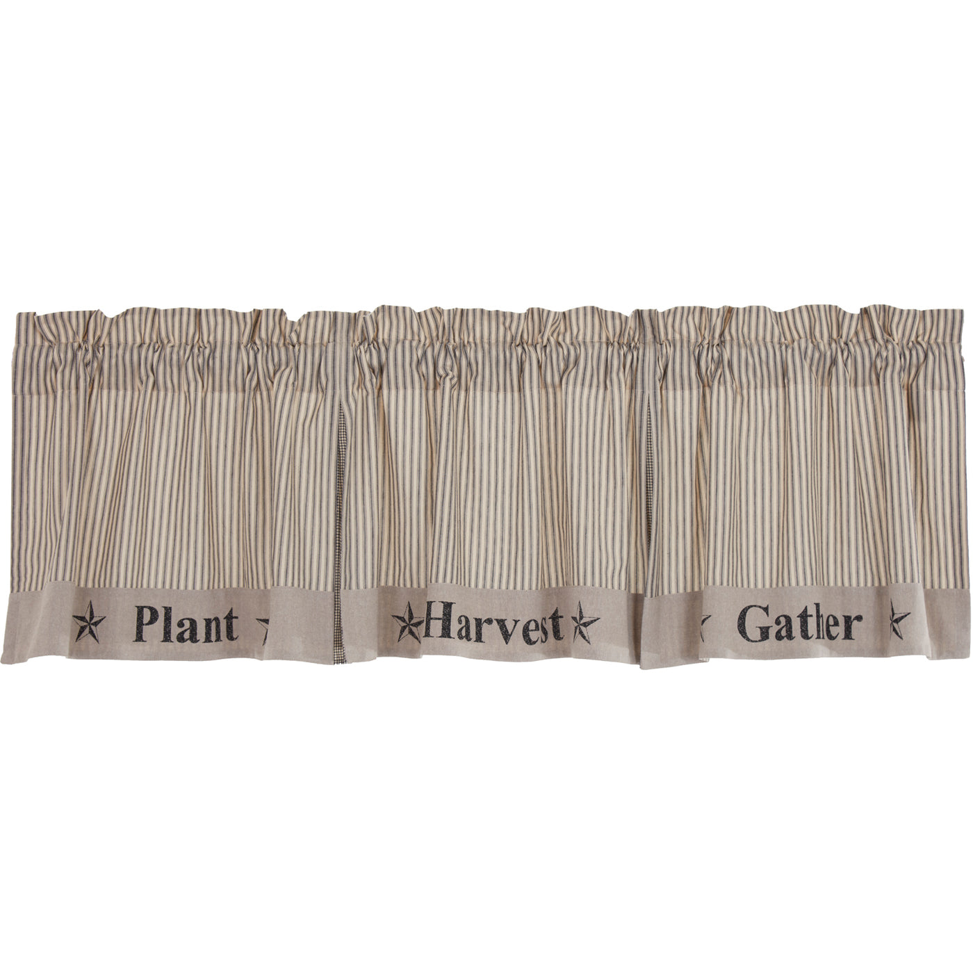 Sawyer Mill Charcoal Plant Harvest Gather Valance 20" x 90"