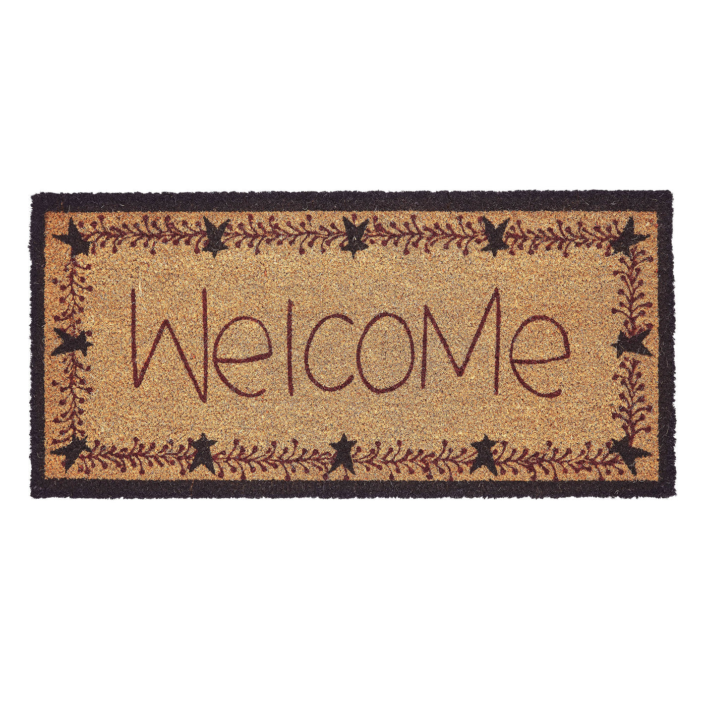 Welcome Pip Vinestar Coir Primitive Rug 17" x 36"