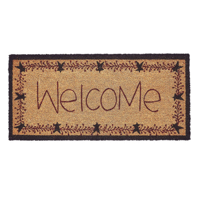 Welcome Pip Vinestar Coir Primitive Rug 17" x 36"