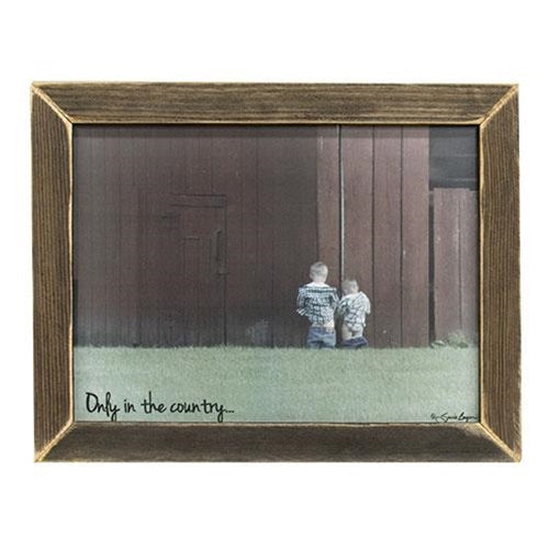 Only in the Country 13.5" x 17.5" Framed Print