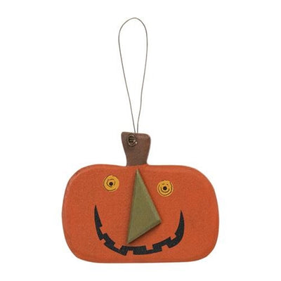 Set of 2 Happy Jack o Lantern Ornaments