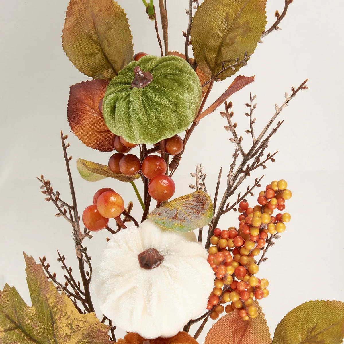 Harvest Pumpkin and Foliage 27.5" Faux Floral Pick