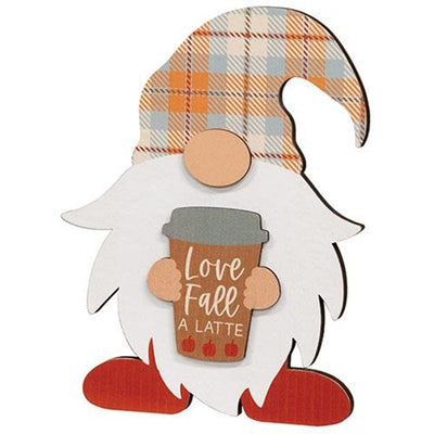 Set of 3 Fall Love Gnome Easel Signs