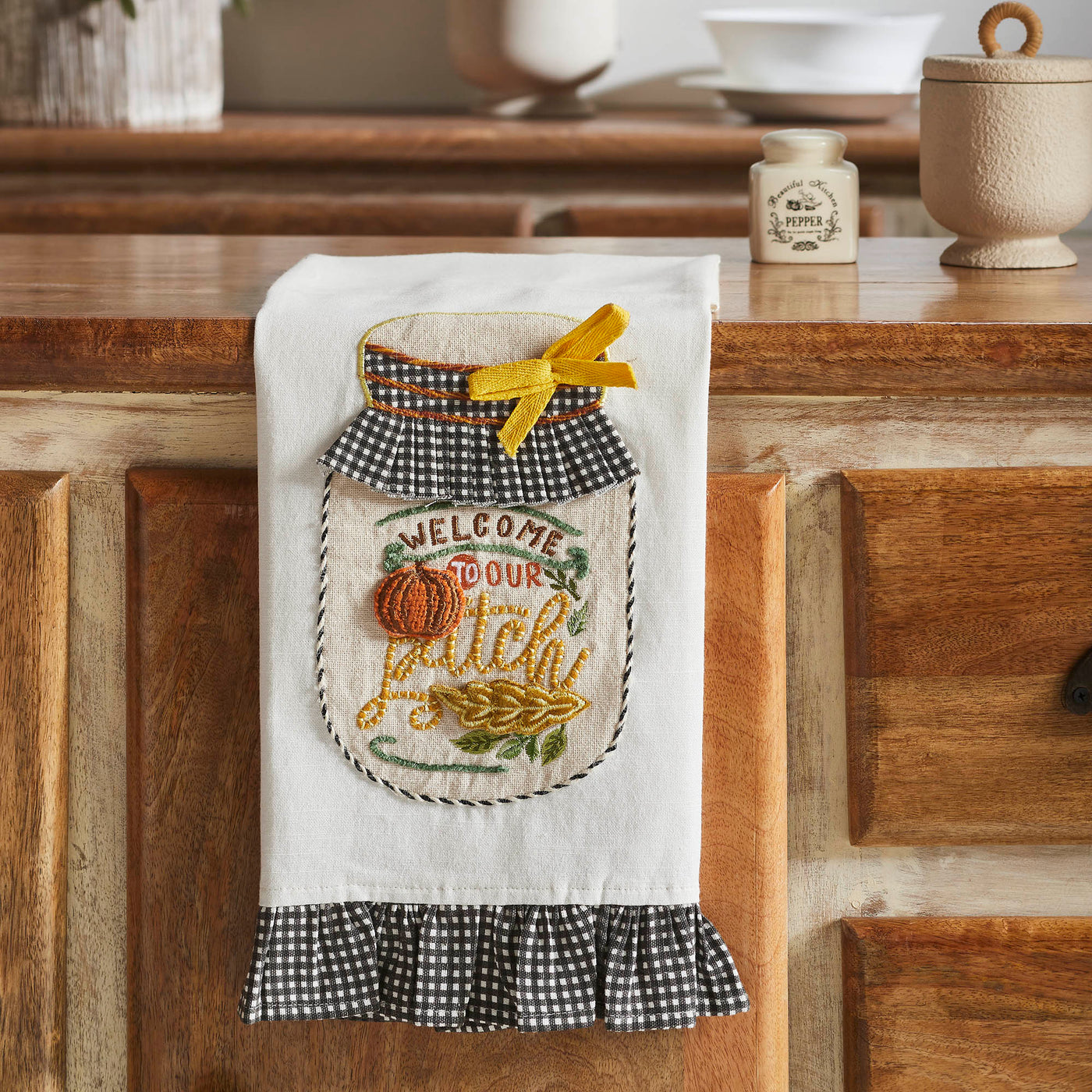 Welcome to our Patch Fall Tea Towel