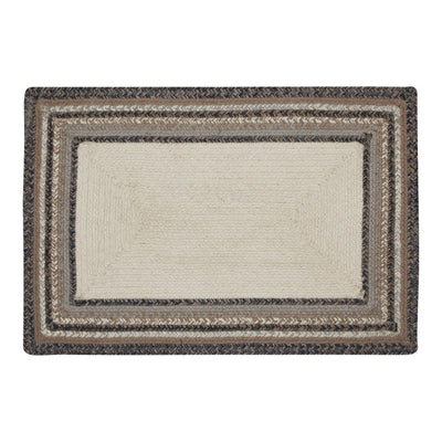 Floral Vine Welcome Rectangle Jute Rug with Pad 20'' x 30''