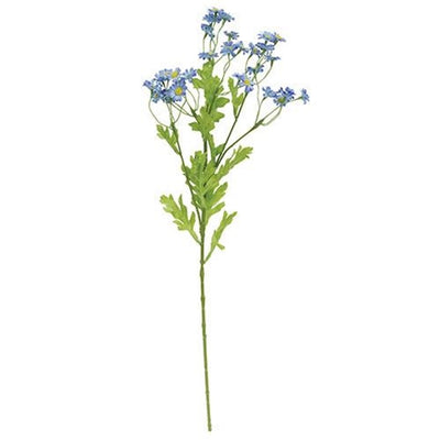 💙 Blue Chamomile 21" Faux Flower Spray