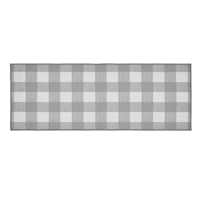 Annie Buffalo Check Grey Indoor/Outdoor 48" Rectangle Rug