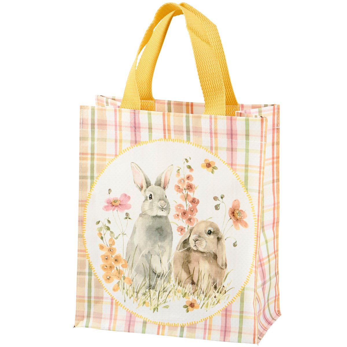 Flower Bunnies Reusable Market Tote Bag